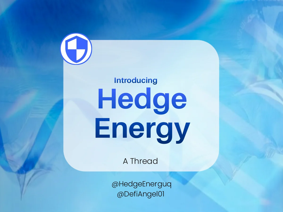 Hedge Energy thread cover with a blue compass